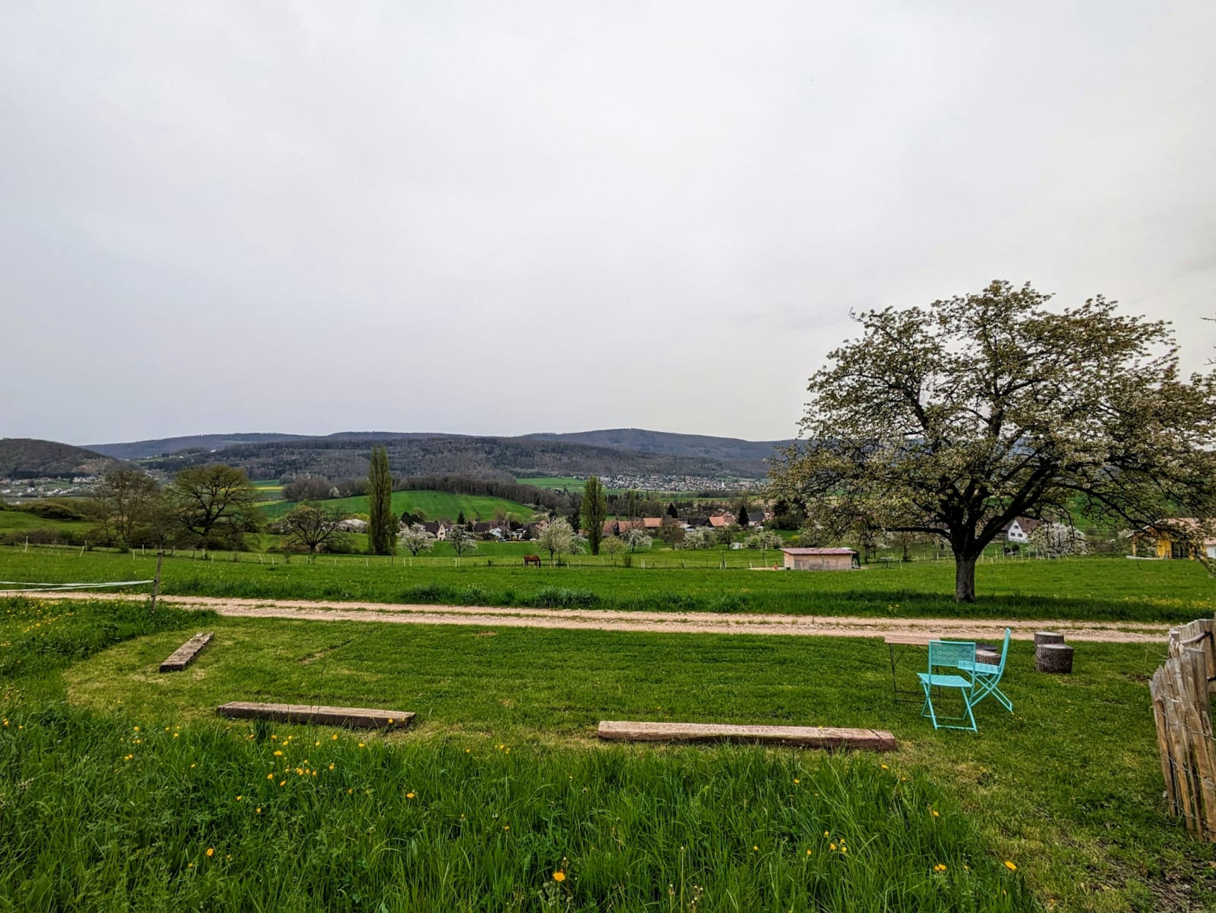 Camp im Grünen mit Aussicht
