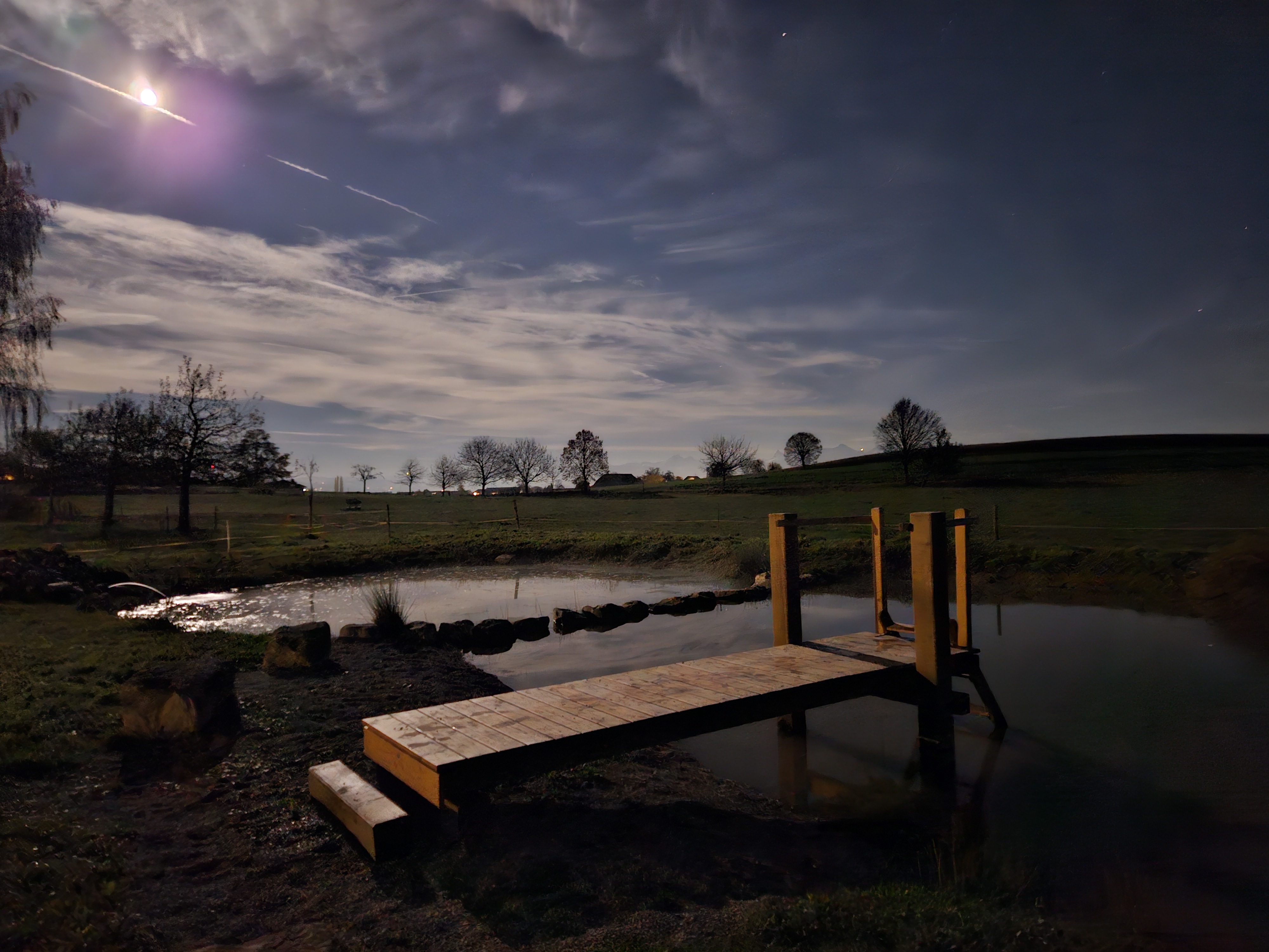 Abendstimmung am Teich