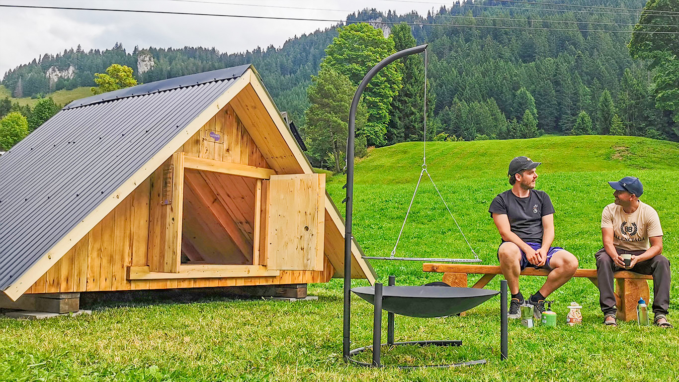 Holz-Shelter im Wirzweli