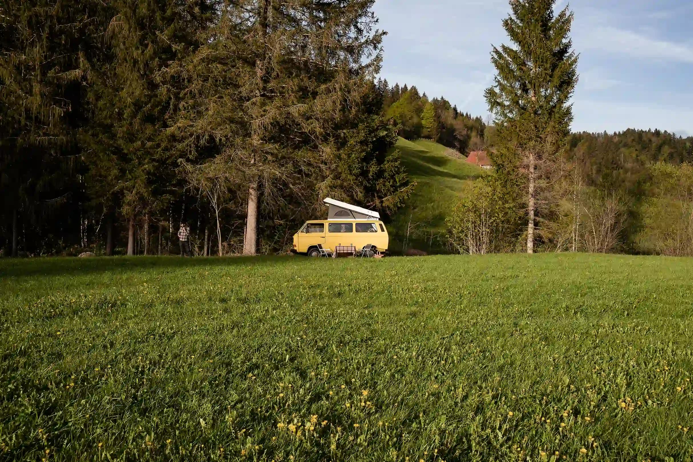 Camp in posizione isolata