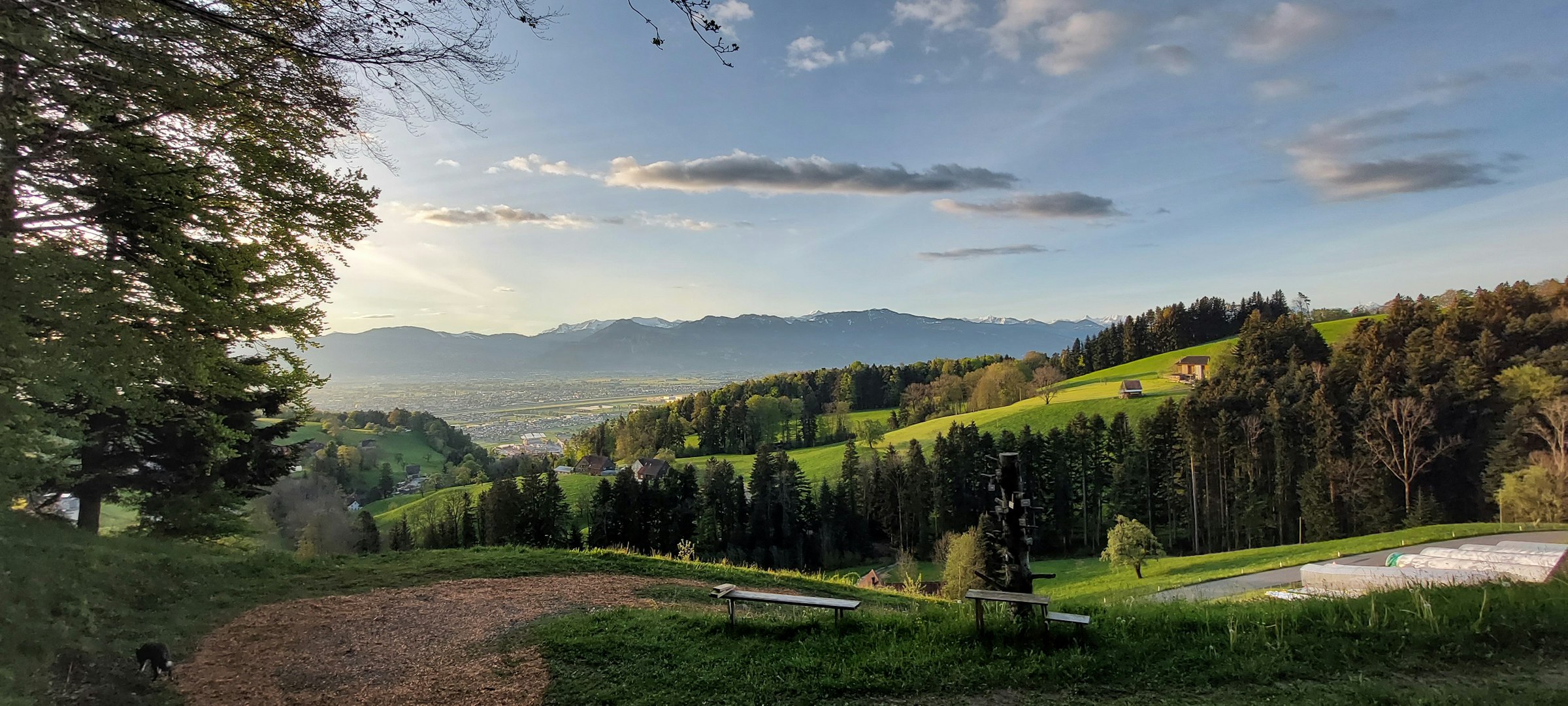 Camp mit Aussicht auf dem Sunnehof