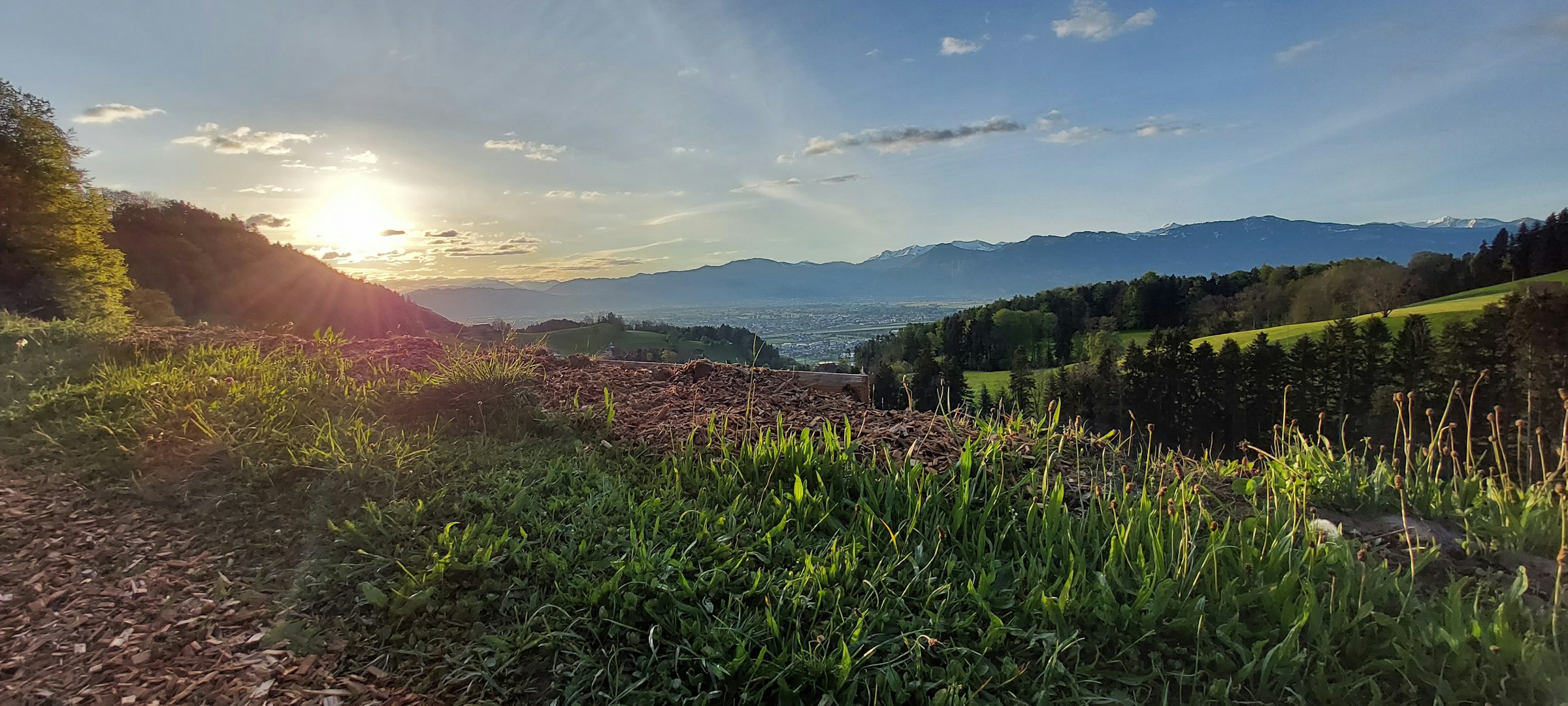 Camp mit Aussicht auf dem Sunnehof